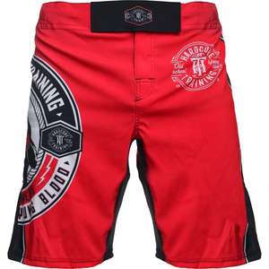 Pantalones Cortos de Alta Calidad para Hombre, para Entrenamiento de MMA y BJJ, Ajuste Largo, Color Rojo - Product Image 1