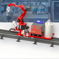 Robot de Soldadura de Rieles Ortogonales con Alcance de Brazo de 2010 mm para Vigas de Grúa y Columnas de Acero en Forma de H