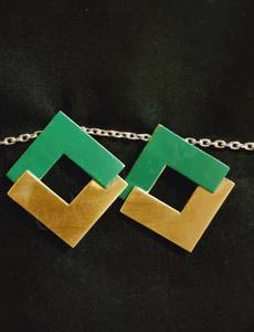 Premium Quality Geometric Pattern Wooden Earring Handcrafted Stylish <b>Jewelry</b> for Women Special Occasions and <b>Travel</b> For Sale - Product Image 4