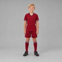 Ensemble T-shirt et Short Multi-Sports à Séchage Rapide pour Enfants et Jeunes, Modèle 2728 SS, Personnalisable avec Design de Gilet Gratuit, Prix de Gros Avantageux