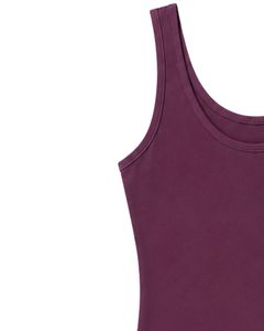 Manufacturer Customized Plum Tank <b>Top</b> With Shorts Women Summer Casual Two Piece Lounge Wear Outfit Set Soft Stretch Fit Outfit - Product Image 3