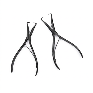 TEEJAY HEP-15024 <b>Multi</b> Colored Stainless Steel Mini Tape Hair Extension <b>Pliers</b> & <b>Tools</b> - Product Image 4