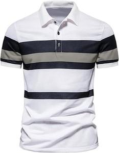 Polos Personalizados para Hombre, Transpirables, Mezcla de Algodón y Poliéster, Manga Corta, Corte Ajustado, Ropa de Equipo - Product Image 1