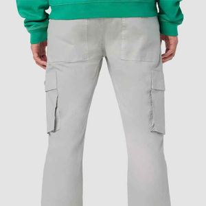 Pantalon cargo droit décontracté pour homme, couleur personnalisable, tissu extensible confortable, imperméable, respirant, poches cargo pratiques, taille moyenne - Product Image 5