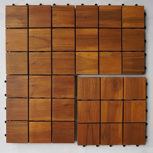 Carreaux de terrasse en bois d'acacia à 9 lattes carrées au design moderne Installation facile Nettoyage 12mm d'épaisseur Origine vietnamienne lisse pour - Product Image 2