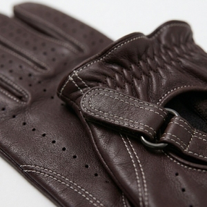 New Winter Leather Gloves for Men Touch Screen Warm Outdoor Wrist-Length Needle Detection Business Casual <b>Washed</b> - Product Image 5
