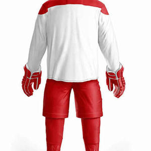 Tenues de hockey sur glace de haute qualité les plus vendues, nouvelle collection, ensembles personnalisés avec nom d'équipe, écologiques, respirants, séchage rapide, imprimés à manches courtes - Product Image 5