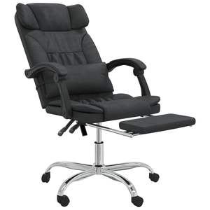 Fauteuil de massage de bureau en similicuir noir avec structure en métal et contreplaqué, catégorie de produit : fauteuil de massage - Product Image 6