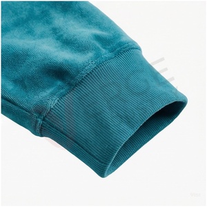 Conjunto Deportivo Unisex Color Verde Azulado, Manga Larga, Cuello Alto, Cierre Frontal, Color Sólido, Transpirable, Corte Regular, Ropa Casual de Otoño - Product Image 6