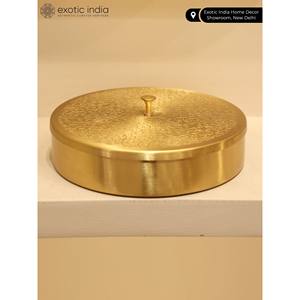 8 Inches Handmade Brass Spice Box <b>for</b> Kitchen and Dining Utensils Made In India <b>Small</b> Kitchen <b>Boxes</b> Set <b>for</b> Home and <b>Gifting</b> - Product Image 4
