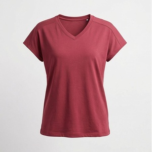 Camisetas Lisas para Mujer con Logotipo Personalizado, para Uso Casual, al por Mayor, Último Estilo, Camiseta Casual para Mujer, Ropa Moderna - Product Image 1
