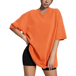 เสื้อยืดผู้หญิงไซส์ใหญ่ แขนยาว คอกลม สีพื้น ทรงหลวม ผ้าถัก 100% คอตตอน ระบายอากาศได้ดี สไตล์ใส่ได้ทุกฤดู - Product Image 3