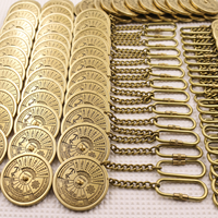 Porte-clés Calendrier Métal Vintage Date Anniversaire Unique Significatif Anneau de Clés Rond Souvenir Nautique Cadeau avec Logo Personnalisé