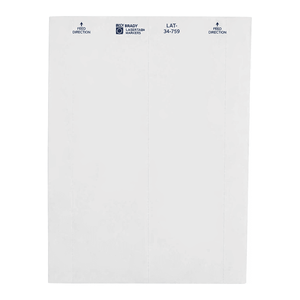 Étiquettes en papier autocollantes Brady LaserTab, finition mate, pour l'identification des échantillons et des documents - Product Image 2