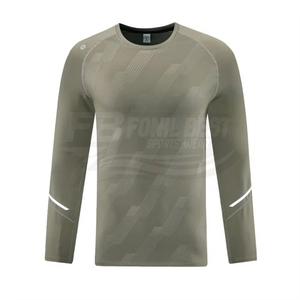 Camisa Deportiva Casual de Manga Larga para Hombre, Otoño, Secado Rápido, Transpirable, con Marcas Reflectantes, 100% Algodón - Product Image 3