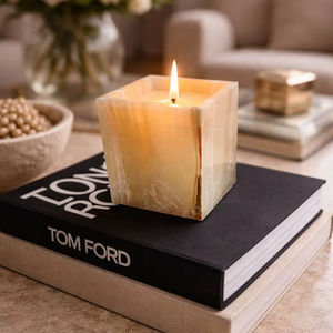 Portavelas de Alabastro de Primera Calidad, Hecho a Mano, Decorativo, Iluminación Interior, Accesorio para el Hogar - Product Image 1