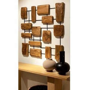 Étagère murale d'angle rustique en bois de palette, support de rangement flottant, unité de présentation décorative en bois rustique pour la décoration murale et les œuvres d'art. - Product Image 6