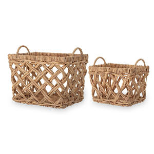 Cestas de jacinto de agua de la mejor calidad al por mayor, cestas tejidas para regalos de Navidad y almacenamiento - Product Image 1