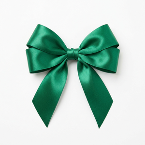 Ruban en satin vert émeraude simple face de 25 mm de Neelkamal Industries pour emballage cadeau, nœuds floraux, emballage en gros, décoration de mariage - Product Image 2