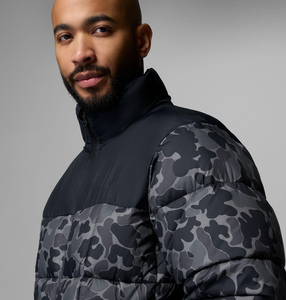 Chaqueta acolchada con estampado de camuflaje de primera calidad para hombre, para uso en invierno, con cierre de cremallera a prueba de viento y bolsillos laterales, abrigo para hombre - Product Image 5