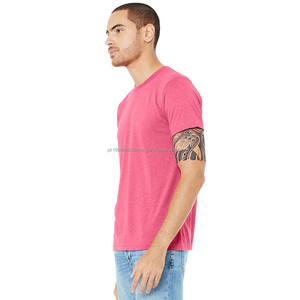 T-shirt en coton 100% de haute qualité, léger, en gros, t-shirt uni, logo personnalisé, création de votre propre t-shirt pour homme - Product Image 2