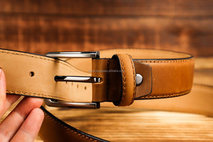 Cinturón de cuero 1,5 "Patina Full Grain Men's Great Gift Idea Custom Belt LMB-0024C - Product Image 5