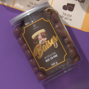 <b>Sugar</b> Free Bittersweet Chocolate Solid Dragee Coffee Beans Healthy Snacks in Customized Gift Boxes - Product Image 3