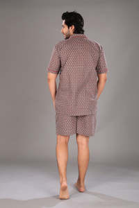 Classic Summer Formal 100% Cotton <b>Knitted</b> Breathable Shorts <b>Set</b> for Men - Product Image 4