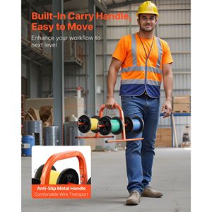 Portacavo Intelligente in Acciaio Rinforzato con Capacità di 45 kg, Supporto per 8 Bobine con Diametro Massimo di 9,45 mm - Product Image 3