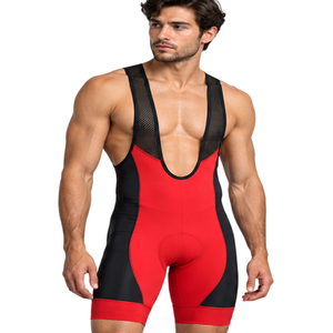 Pantalones Cortos de Ciclismo para Hombre, con Almohadilla de Alta Densidad, Transpirables, con Tirantes de Malla, Ajuste Ergonómico, Ropa de Ciclismo de Carretera - Product Image 1
