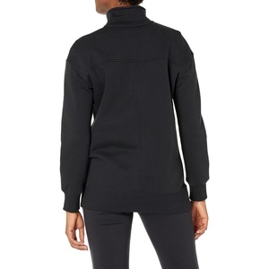 Chemise pour femme, demi-zip métallique, logo personnalisé, vêtements de sport, fitness, course à pied, entraînement, hiver, chaude, isolante, écologique - Product Image 2