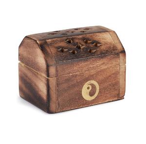 Quemador de Incienso Tradicional Hecho a Mano, Soporte de Madera para Varillas de Incienso con Recolector de Ceniza para Aromaterapia, Meditación y Yoga (5 Pulgadas) - Product Image 2