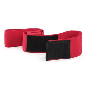 Genouillères tricotées rouges respirantes, protection épaisse, fermeture auto-agrippante pour le volley-ball - Product Image 4