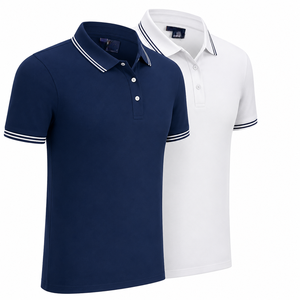 Polo de Algodón para Hombre, Corte Ajustado, Cuello con Ribete, Manga Corta, para Golf, con Logotipo Personalizado, 100% Algodón, Corte Regular - Product Image 5