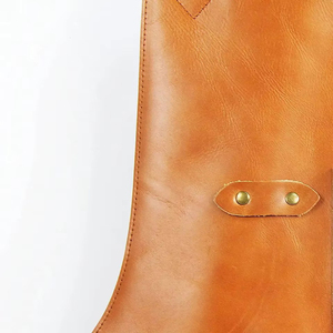 Tablier unisexe en cuir PU de haute qualité, résistant, imperméable, respirant et confortable, idéal pour la restauration et les bars, avec fermeture à boutons-pression - Product Image 3