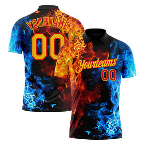 T-shirt de sport à sublimation, jersey de golf à séchage rapide, polos pour hommes, chemises de sport respirantes et anti-humidité - Product Image 4