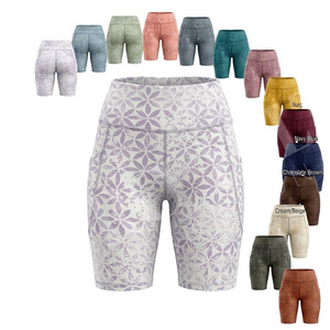 Pantalones Cortos Deportivos de Poliéster Elástico de Primera Calidad, Personalizados al por Mayor, Pantalones Cortos de Compresión para Correr y Hacer Ejercicio - Product Image 1