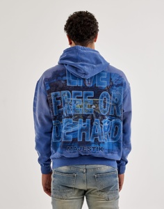 2026 Sweat à capuche zippé pour homme, streetwear personnalisé, en molleton bouclette, imprimé camouflage, orné de strass, de créateur, coupe oversize, grammage lourd - Product Image 1