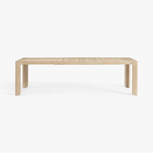 Mesa de Jardín de Teca Resistente y 6 Sillas, Diseño Moderno de Muebles para Exteriores, Juego de Comedor de Madera Estilo Restoration Hardware - Lacon - Product Image 5
