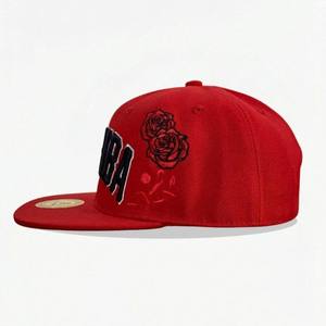 หมวกแก๊ปปักลายกุหลาบ คิวบา โลโก้ด้านหน้า สีแดง 6 แผง แบบ Snapback ยูนิเซ็กส์ สไตล์ฮิปฮอป ของใหม่จากผู้ผลิตขายส่งสุดฮิต - Product Image 3