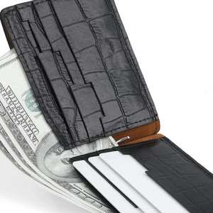 Cartera de Cuero de Diseño Elegante y Económico para Venta en Línea 2026, Cartera de Cuero con Diseño de Lujo y Patrón Sólido - Product Image 2
