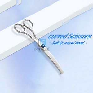 Tijeras Curvas de Acero Inoxidable de Alta Calidad para Peluquería Canina, Duraderas, Ecológicas y Reutilizables - Product Image 4