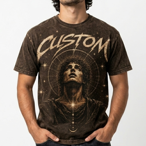 Camiseta de Moda con Diseño Moderno, Manga Corta, Logotipo de Marca Personalizado, Estilo Urbano, Corte Cuadrado, Estampado Gráfico, Transpirable - Product Image 1