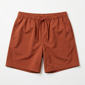 Pantalones Cortos Deportivos Casuales de Nailon de Secado Rápido para Hombre, Cierre con Cordón en la Cintura, Pantalones Cortos de Nailon Deportivos Personalizados OEM para Hombre - Product Image 1