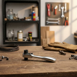 Herramientas ITA ODM OEM DIY Fabricadas en Taiwán, Mango de Trinquete Corto de Doble Cabeza 72T x 79mmL - Product Image 1