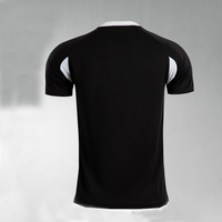 Maillot d'arbitre de football rayé noir et blanc, uniforme d'arbitre de football et de volley-ball français, maillot d'arbitre de football, maillots de football