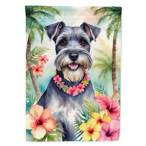 Schnauzer Luau multicolore Drapeau de jardin Boîte aux lettres décorative & Patio Artwork for Yard Flower Beds Small Size - Product Image 1