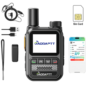 Radio Portatile GaodaPTT K18 PoC a Due Vie con Portata Illimitata, Funzione PTT (Push <span class=keywords><strong>to</strong></span> <span class=keywords><strong>Talk</strong></span>) su Rete Cellulare con Scheda SIM - Product Image 1