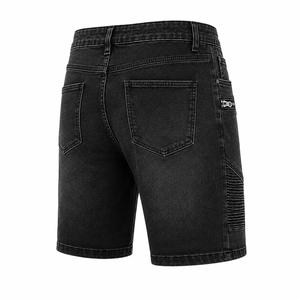 Shorts Bermuda décontractés pour hommes, couleur unie, avec logo sur le devant, poches zippées, taille mi-haute, en coton tissé, séchage rapide, respirant - Product Image 6