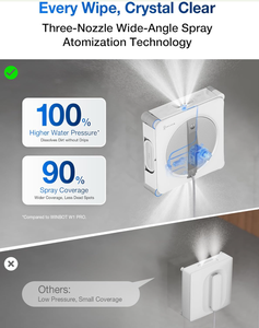 TOUT NOUVEAU ROBOT LAVE-VITRES ECOVACS WINBOT OMNI ORIGINAL avec station multifonction 6-en-1 et modes de puissance double - Product Image 2